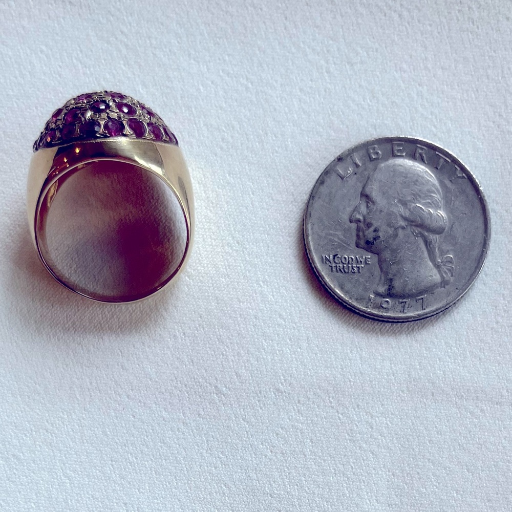 14K Gold Ruby Estate Ring - Picture 15 of 16